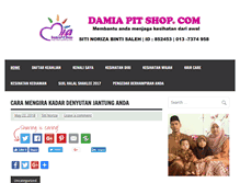 Tablet Screenshot of damiapitshop.com